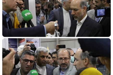 حضور وزیر نیرو در غرفه شرکت توزیع نیروی برق خراسان رضوی در نمایشگاه صنعت برق ایران
